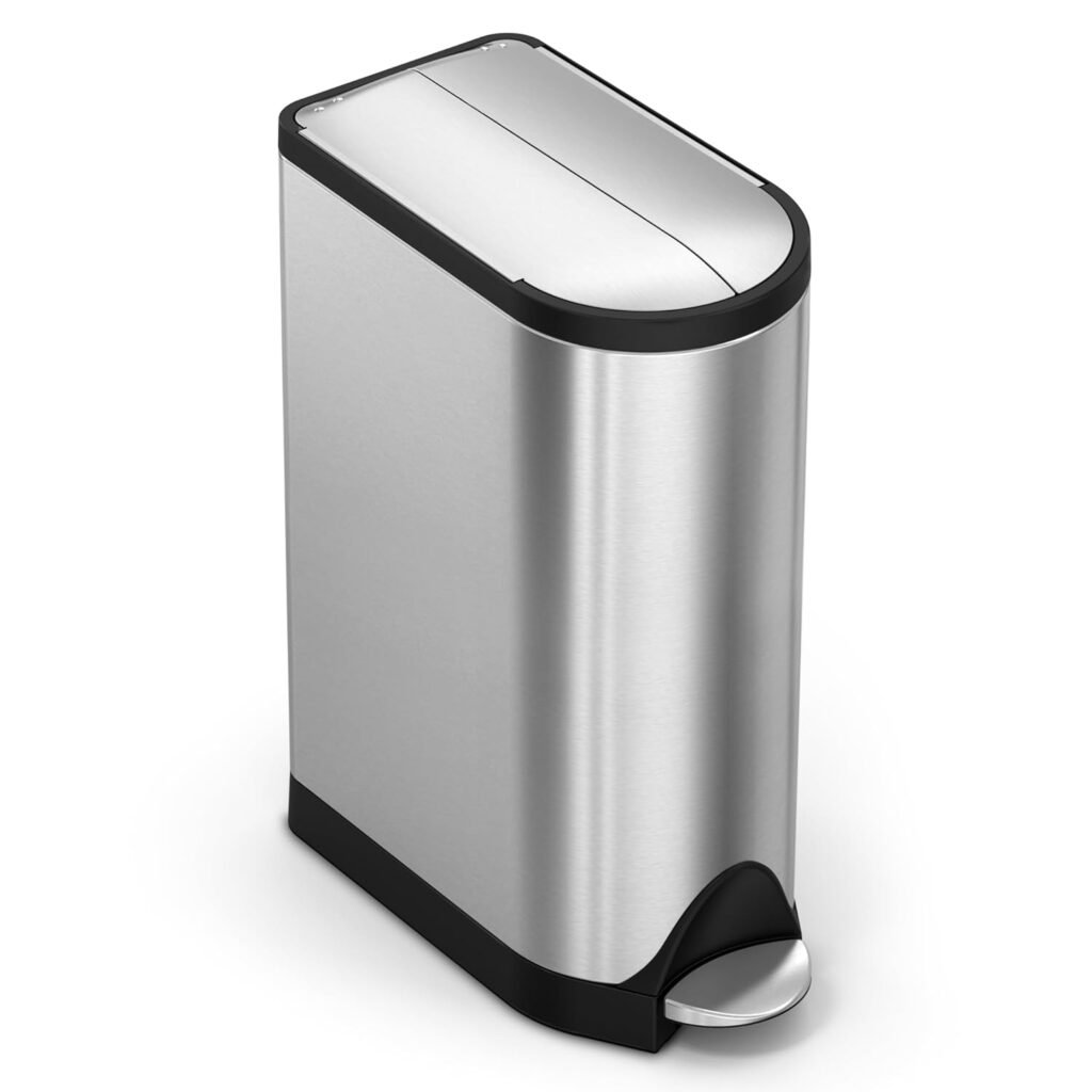 Simplehuman 18L Butterfly Step Can Brushed - CW2058